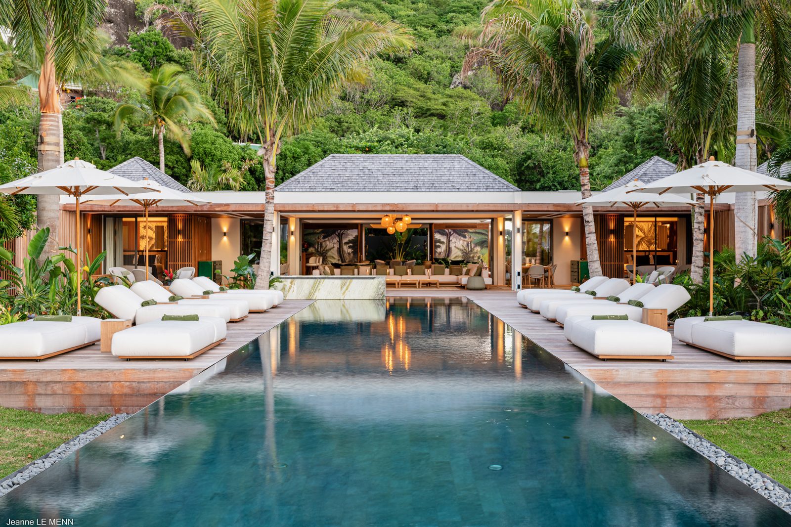 Villa pavilion and pool